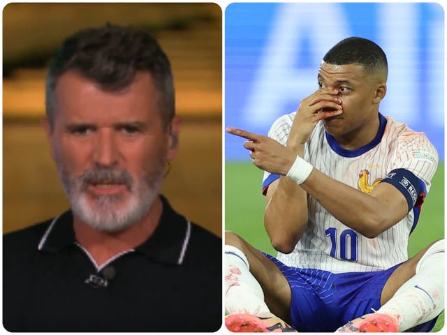 <p>Roy Keane criticised Kylian Mbappe after France’s win over Austria</p>