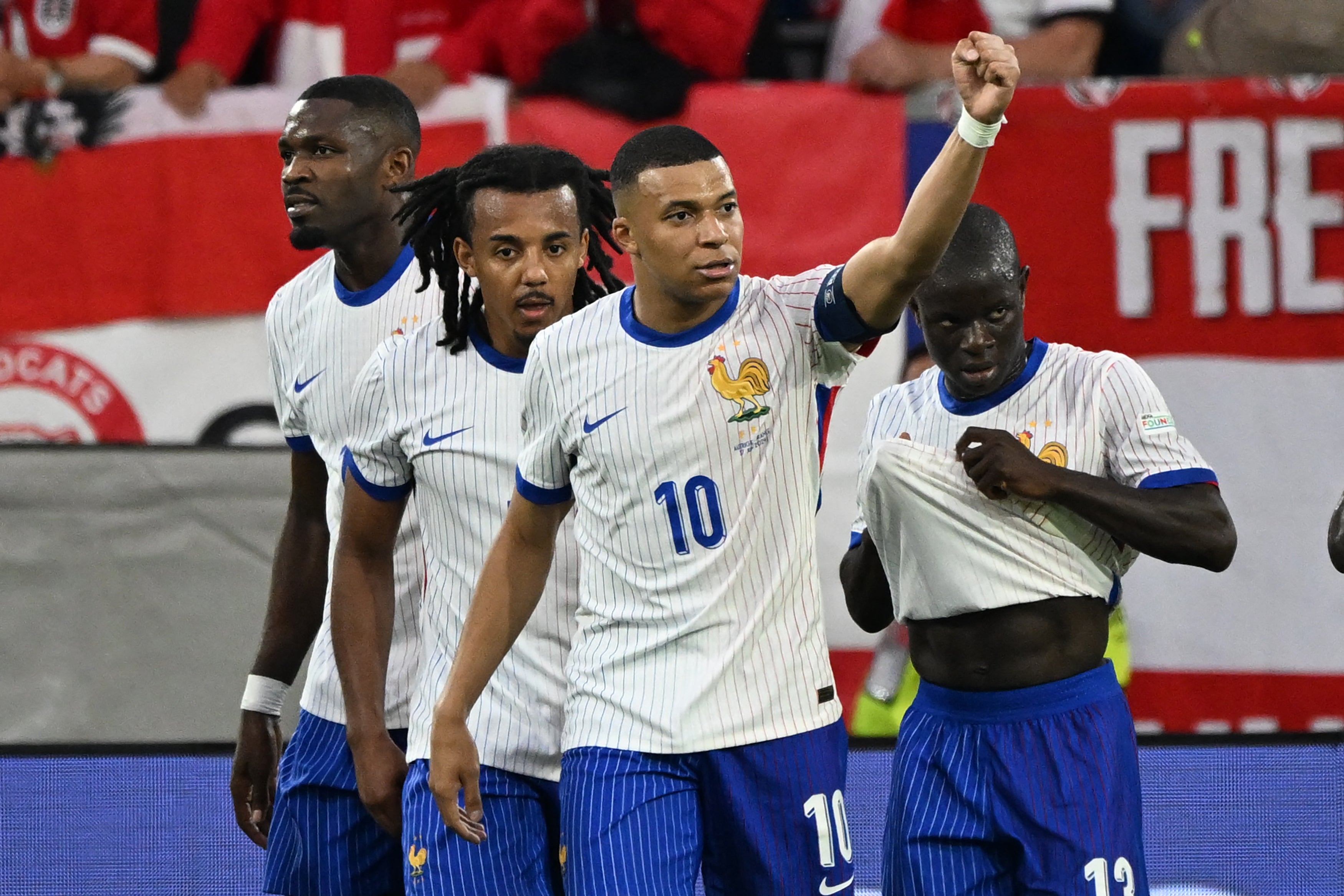 Kylian Mbappe created France’s only goal against Austria