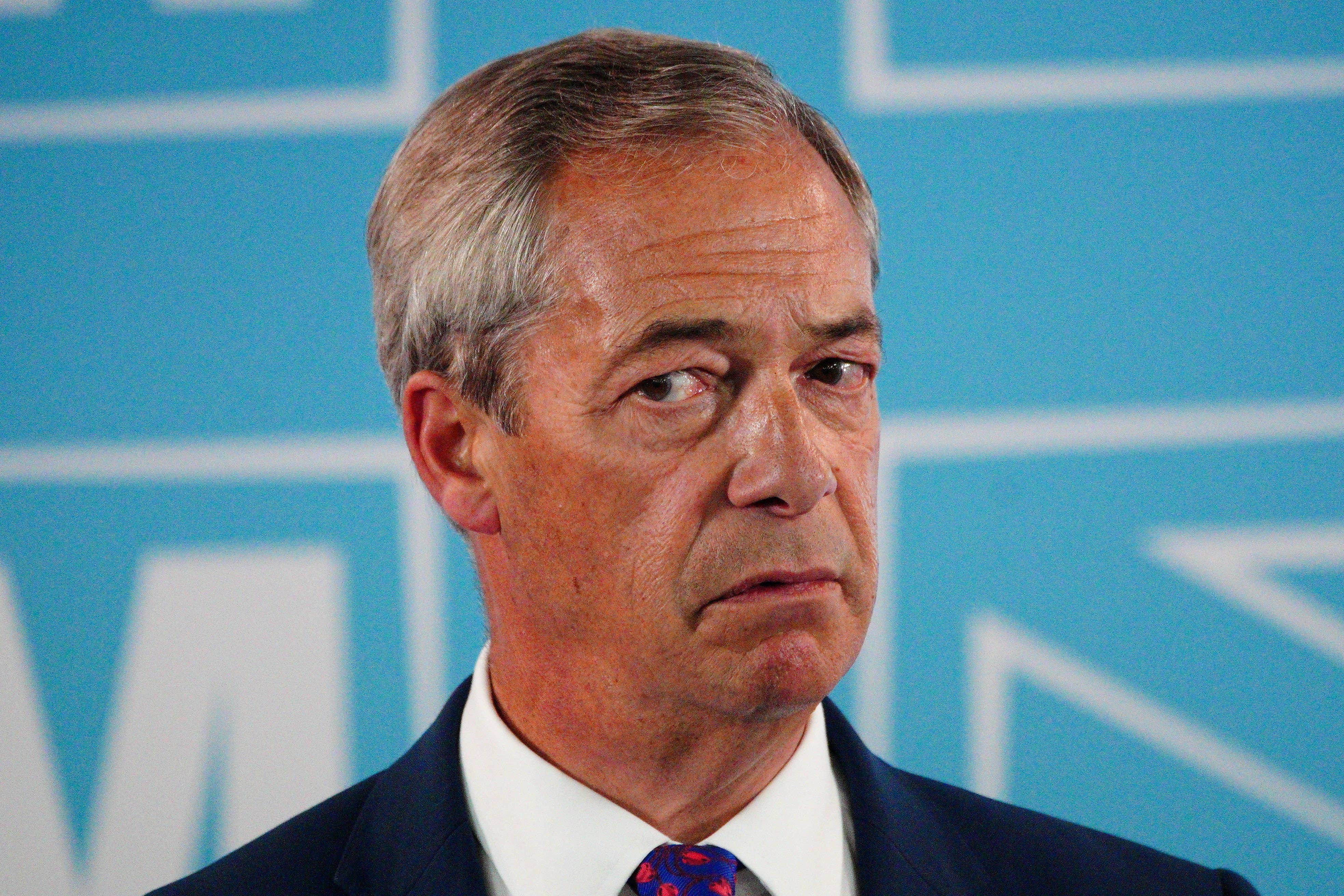 Reform UK leader Nigel Farage said his party paid a large sum of money to a company to vet candidates but has been let down (Ben Birchall/PA)