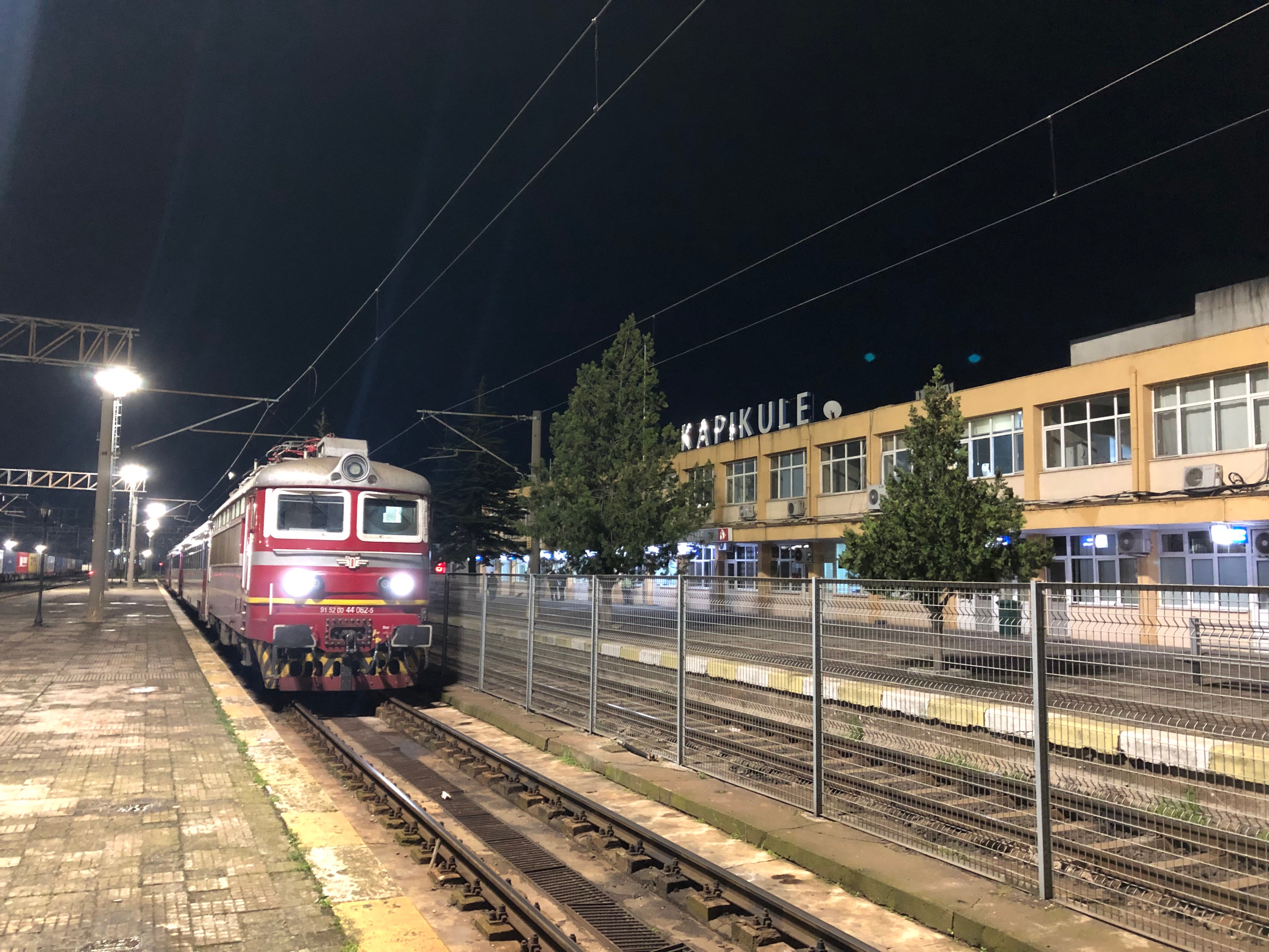 Pegando um trem noturno na Europa