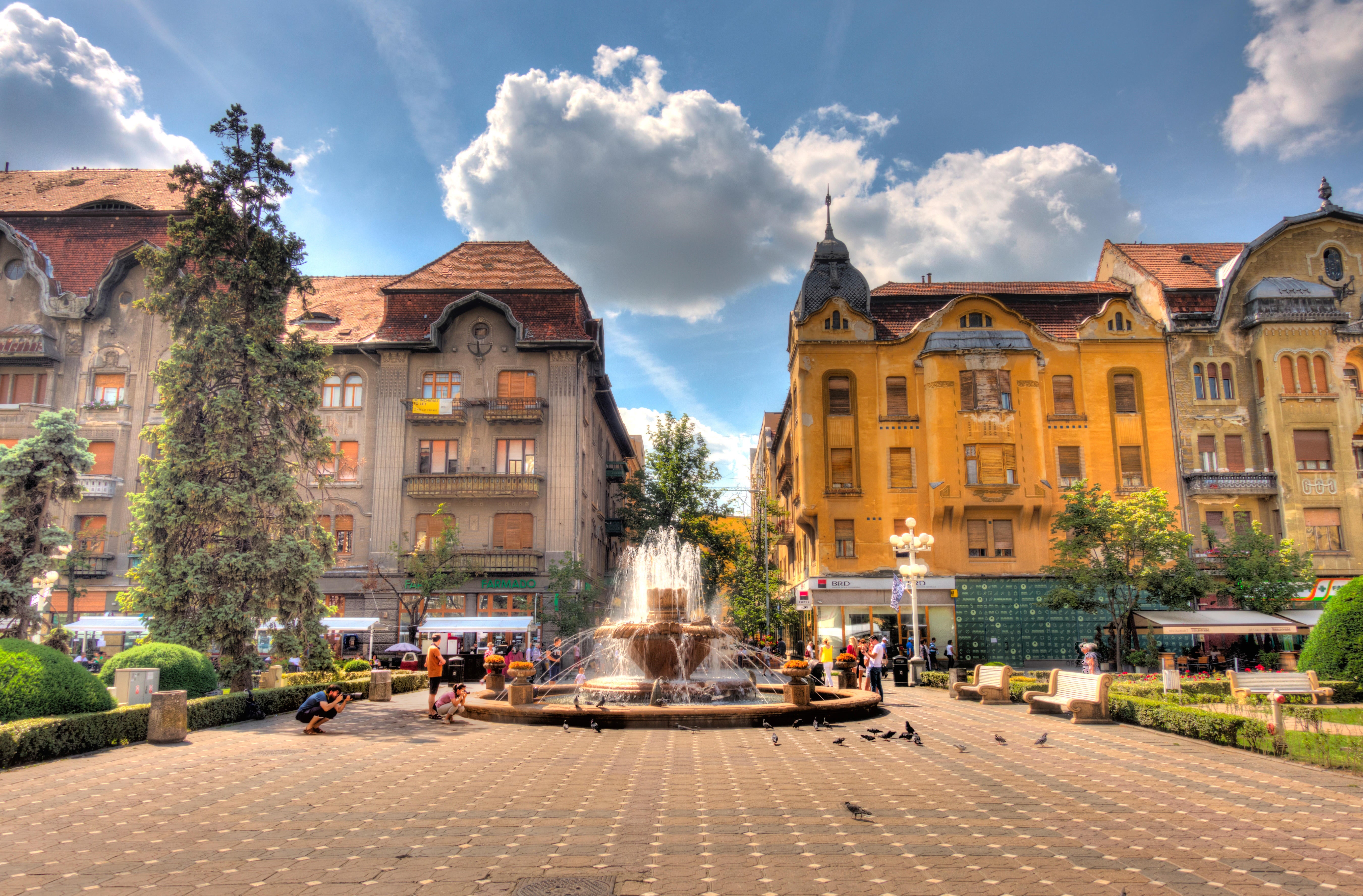 In the heart of Timisoara, Romania