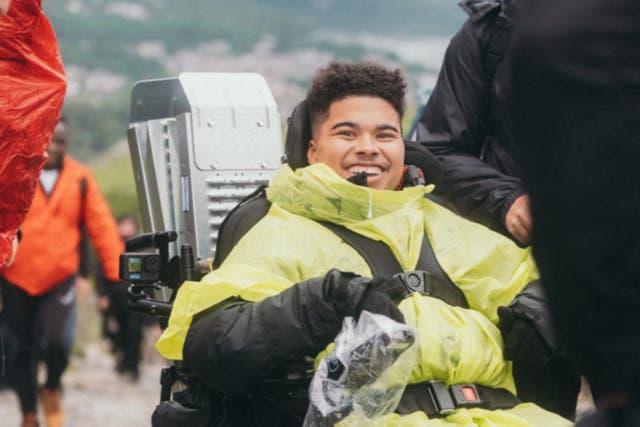 Maxwell McKnight climbed up Mount Snowdon in a powered wheelchair (Joe Watson/PA)