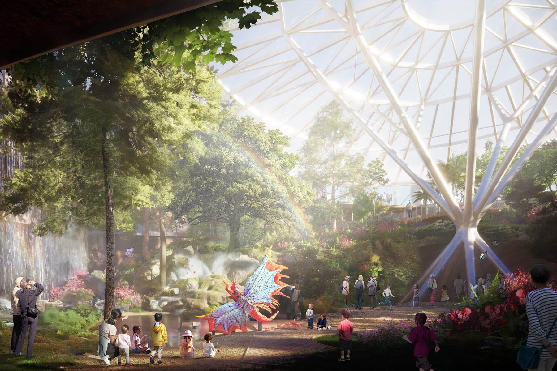 An artist’s impression of the new Eden Project Dundee (Feilden Clegg Bradley Studios/PA)