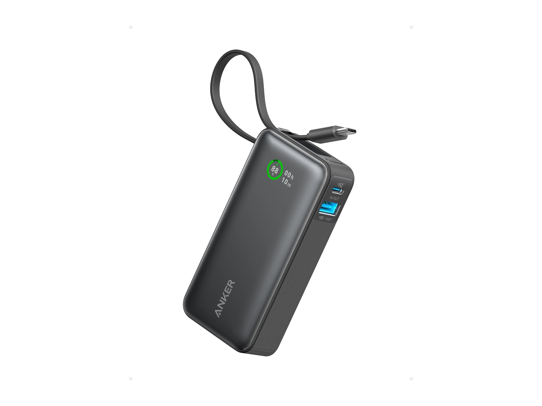 Anker nano with built-in USB-C cable, best power banks 