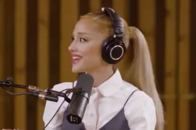 <p>Ariana Grande on Penn Badgley’s Podcrushed podcast</p>