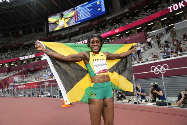 <p>Elaine Thompson-Herah won 200 metres gold at the last two Olympic Games</p>