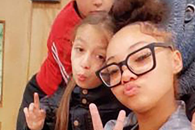 140year-old Khandi, right, nine-year-old Amelia (centre), and seven-year-old Malik went missing after leaving Thorpe Park (Surrey Police/PA)