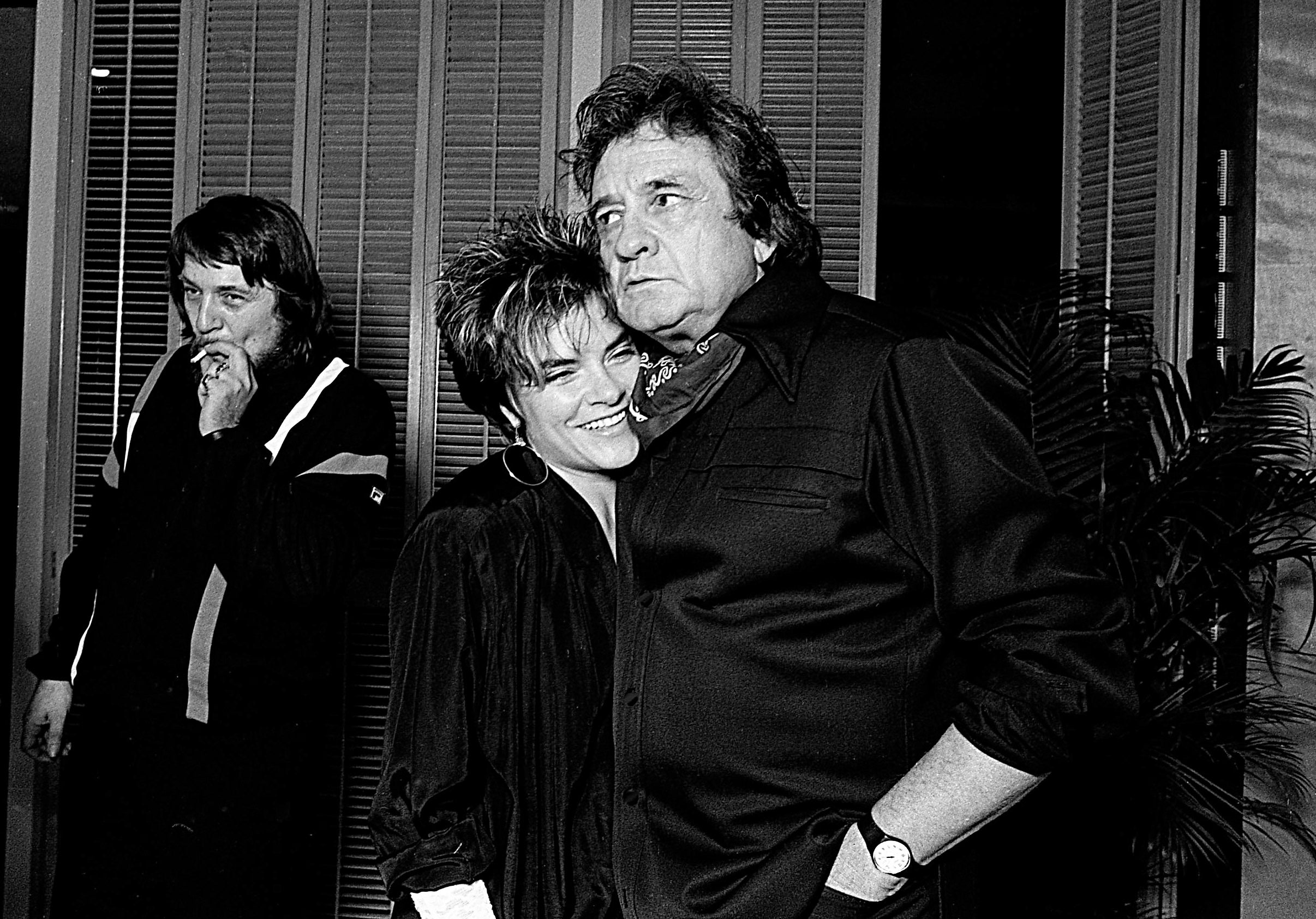 Rosanne Cash with her father, the late Johnny Cash