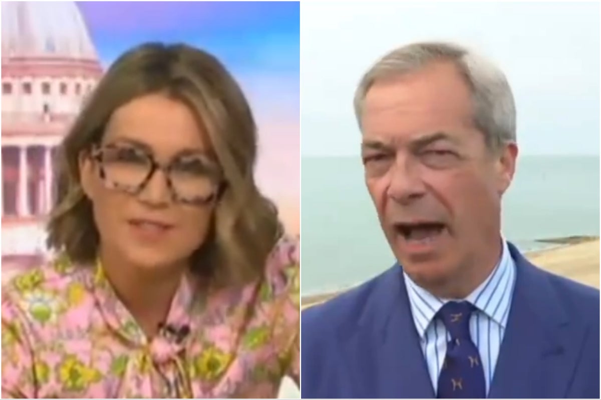 Susanna Reid praised for conduct during Nigel Farage interview on GMB | The  Independent