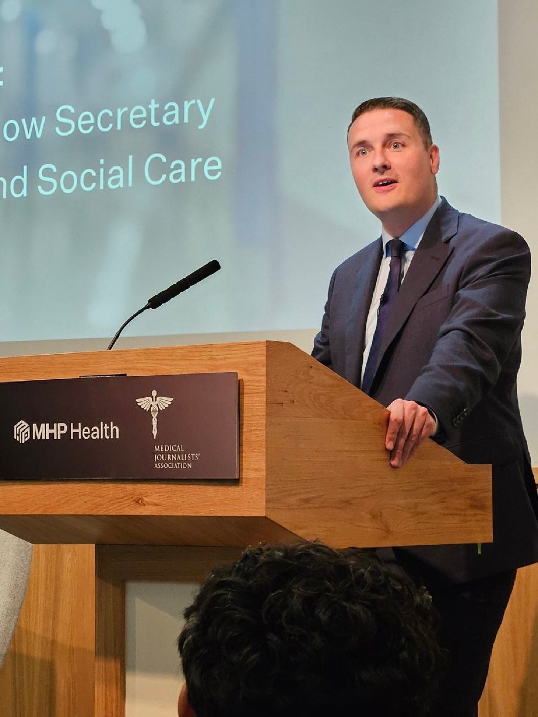 Wes Streeting, the Labour shadow health secretary, speaking at a Medical Journalists‘ Association event