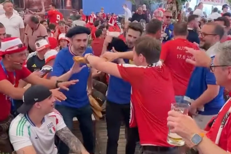 During this competition, we’ve seen Austrian fans breaking baguettes in front of the French – and Albanians snapping spaghetti in front of Italians