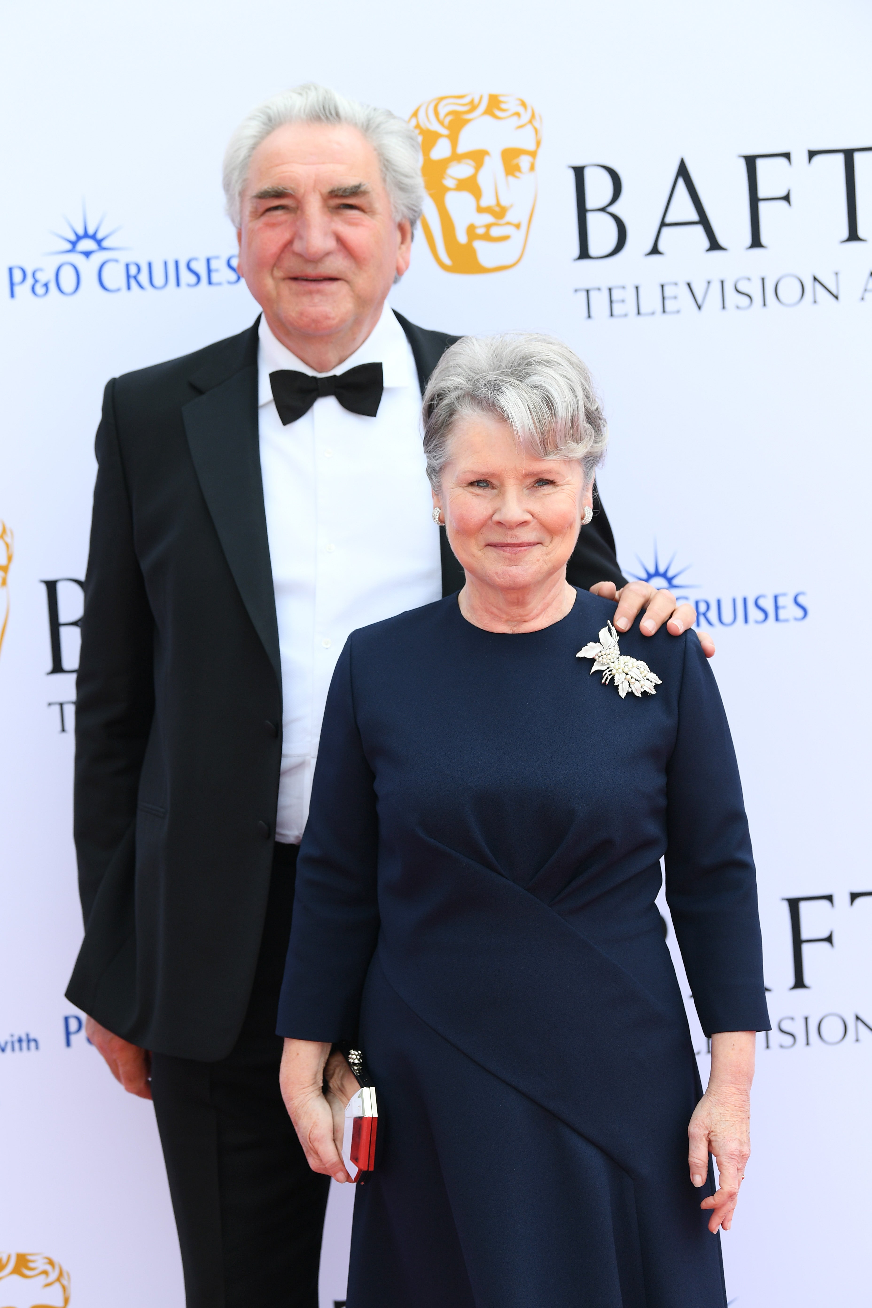Jim Carter and Imelda Staunton at the 2023 BAFTA Television Awards