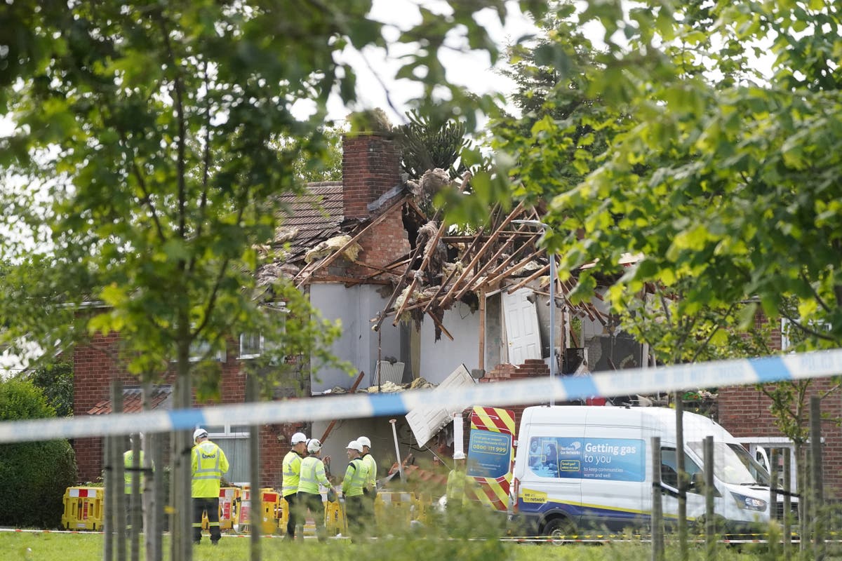 &lsquo;Badly burned&rsquo; man pulled from wreckage of house by hero neighbours after huge gas explosion
