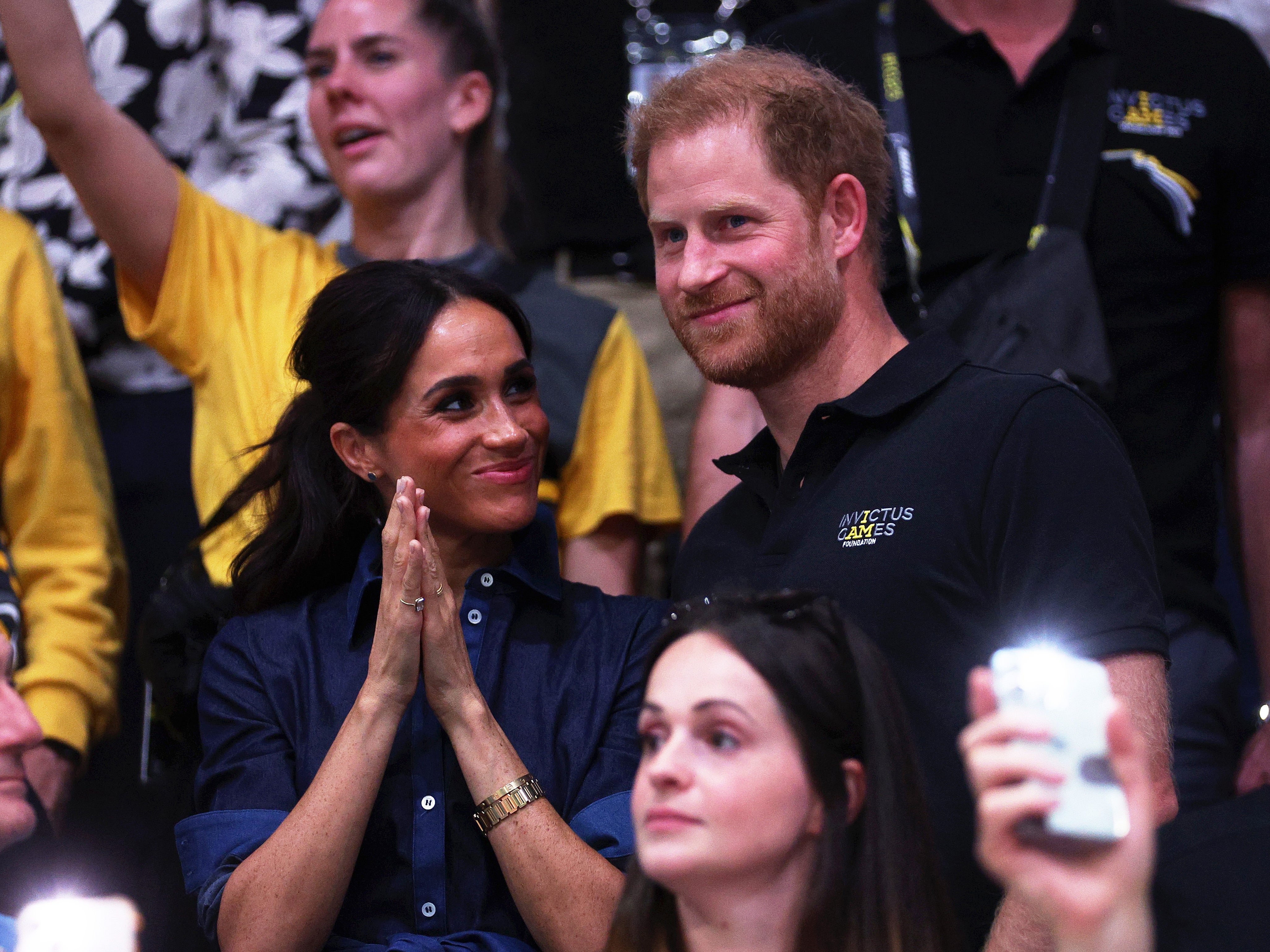 Meghan and Prince Harry at the Invictus Games in Dusseldorf