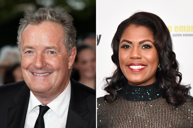 <p>Piers Morgan and Omarosa Manigault Newman</p>