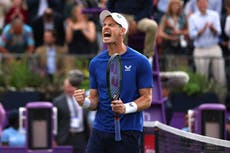 Andy Murray wins 1,000th career match to start final Queen’s Club bow in high spirits