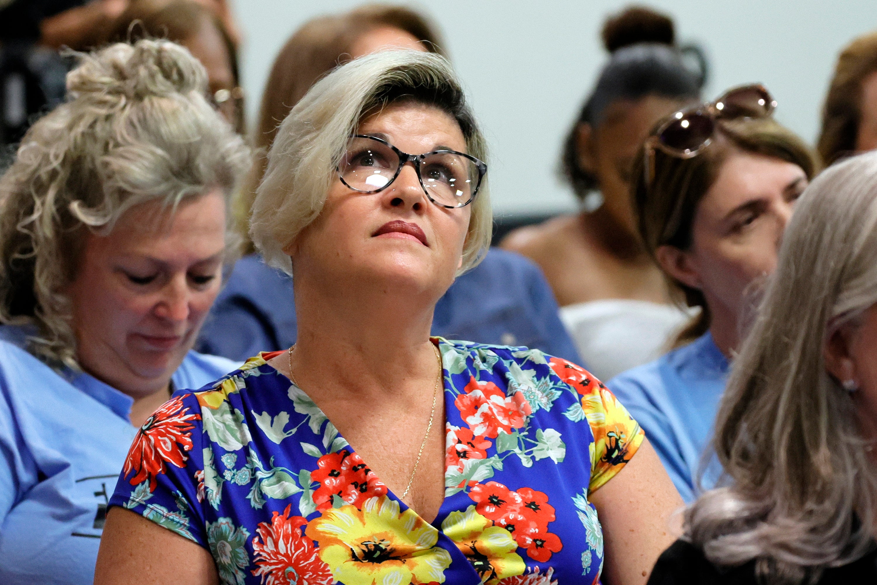 Jessica Norton attends a Broward County School Board meeting in Fort Lauderdale held on Tuesday, June 18, 2024