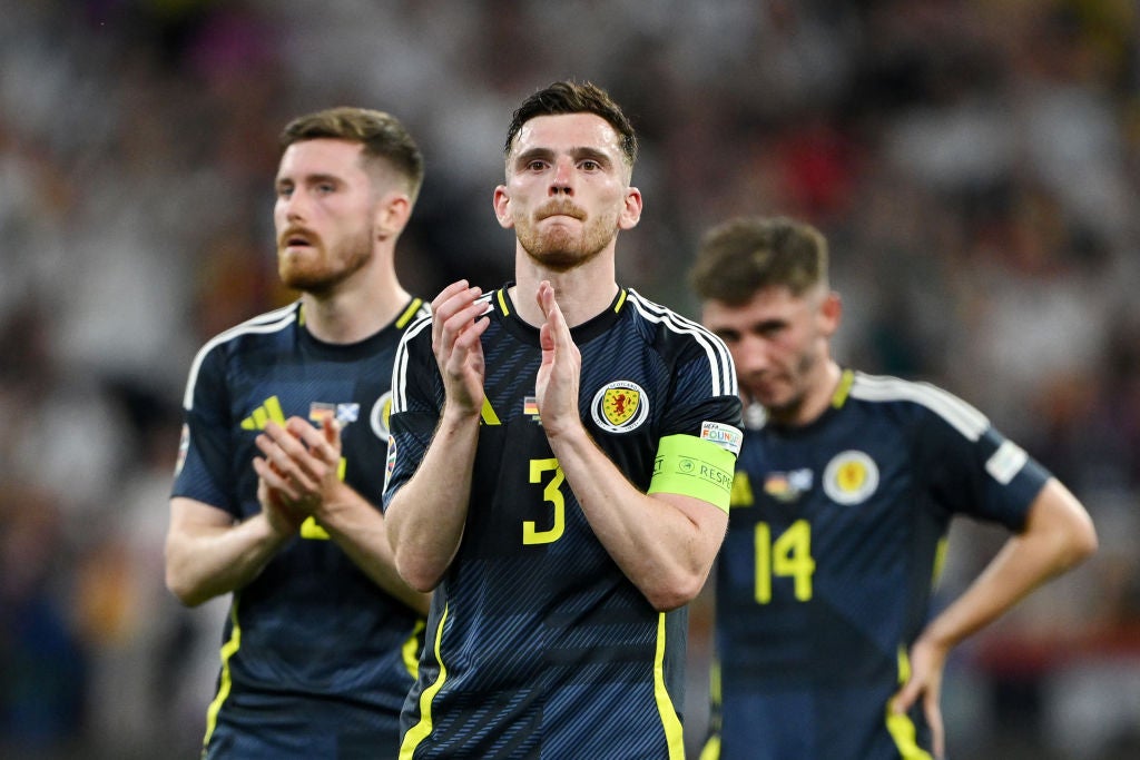 Scotland captain Andy Robertson admitted the team showed ‘fear’ in the opening game against Germany