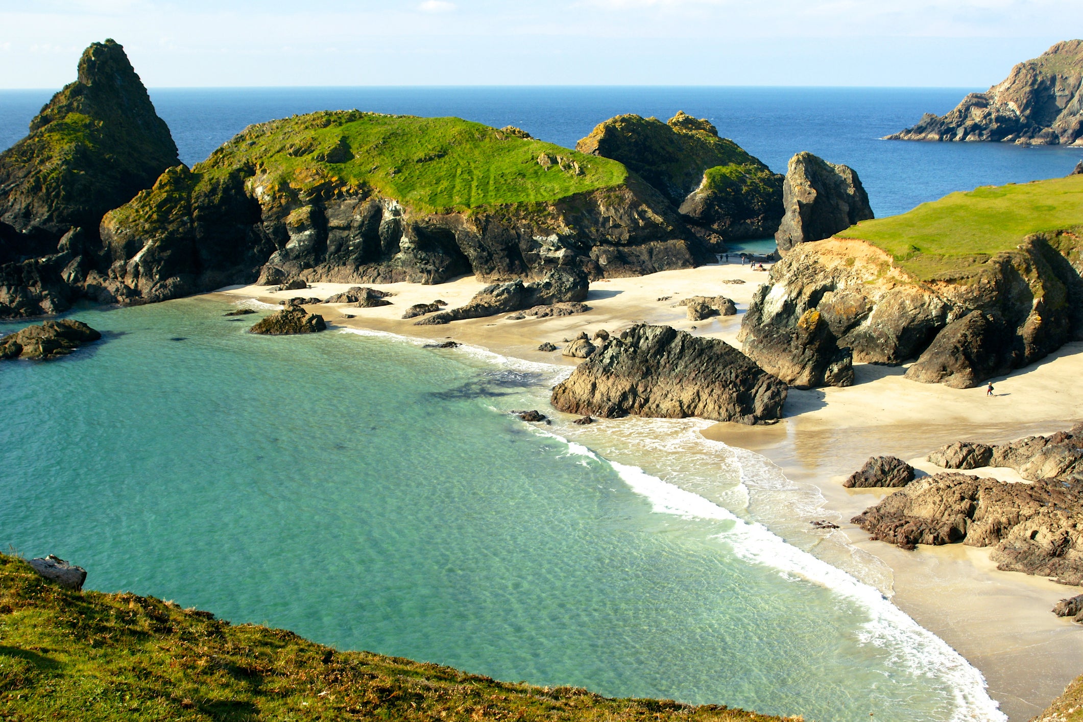 Lizard heathland leads down to one of Cornwall’s best coves