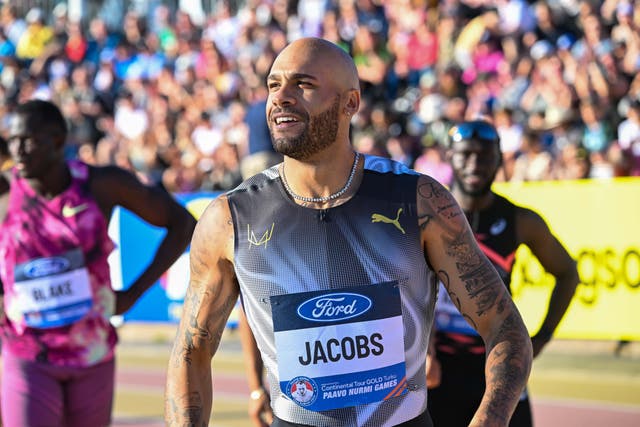 <p>Lamont Marcell Jacobs ran sub-10 seconds ofr the first time this season </p>