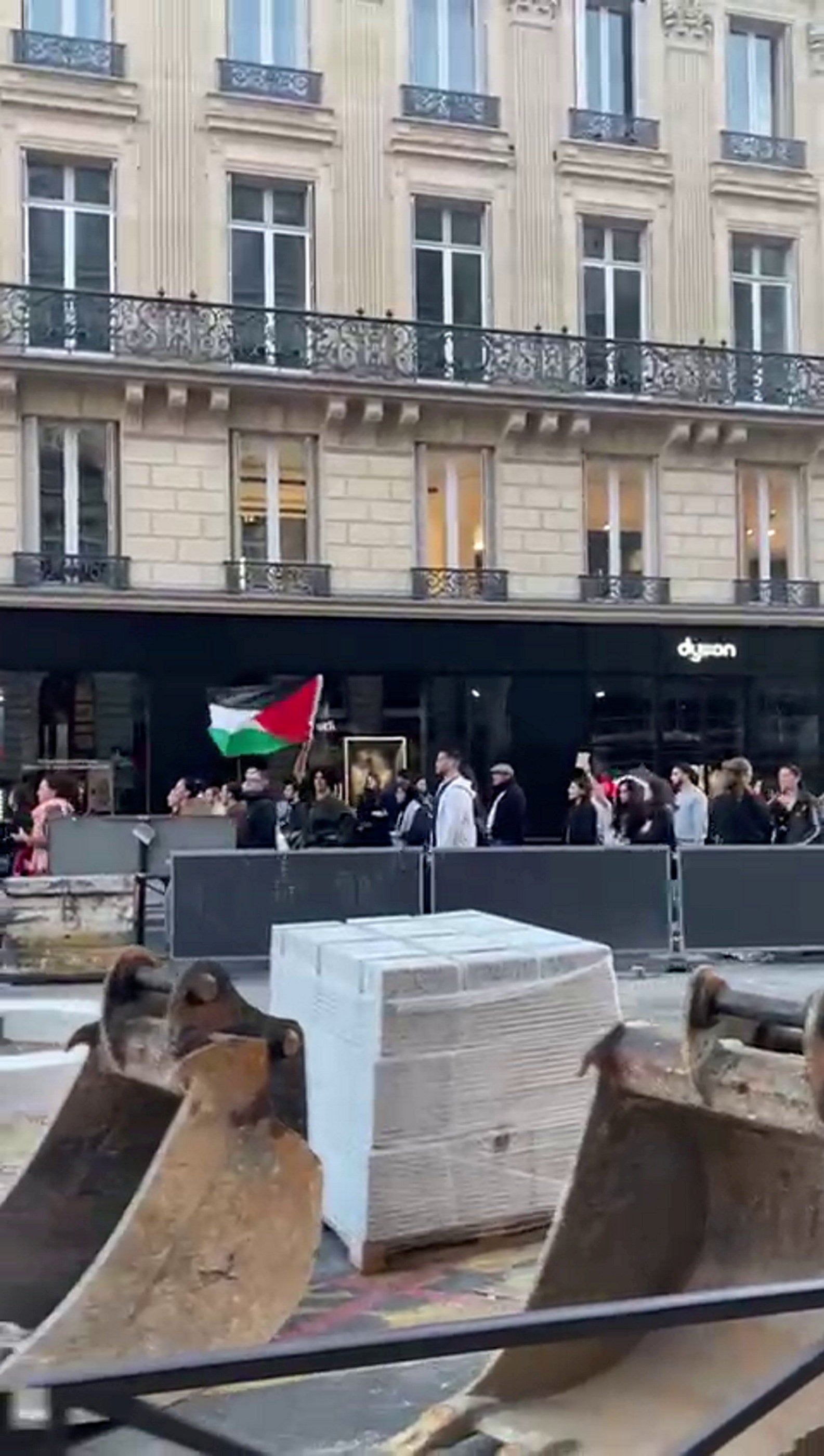 The pro-Palestine protest in Paris