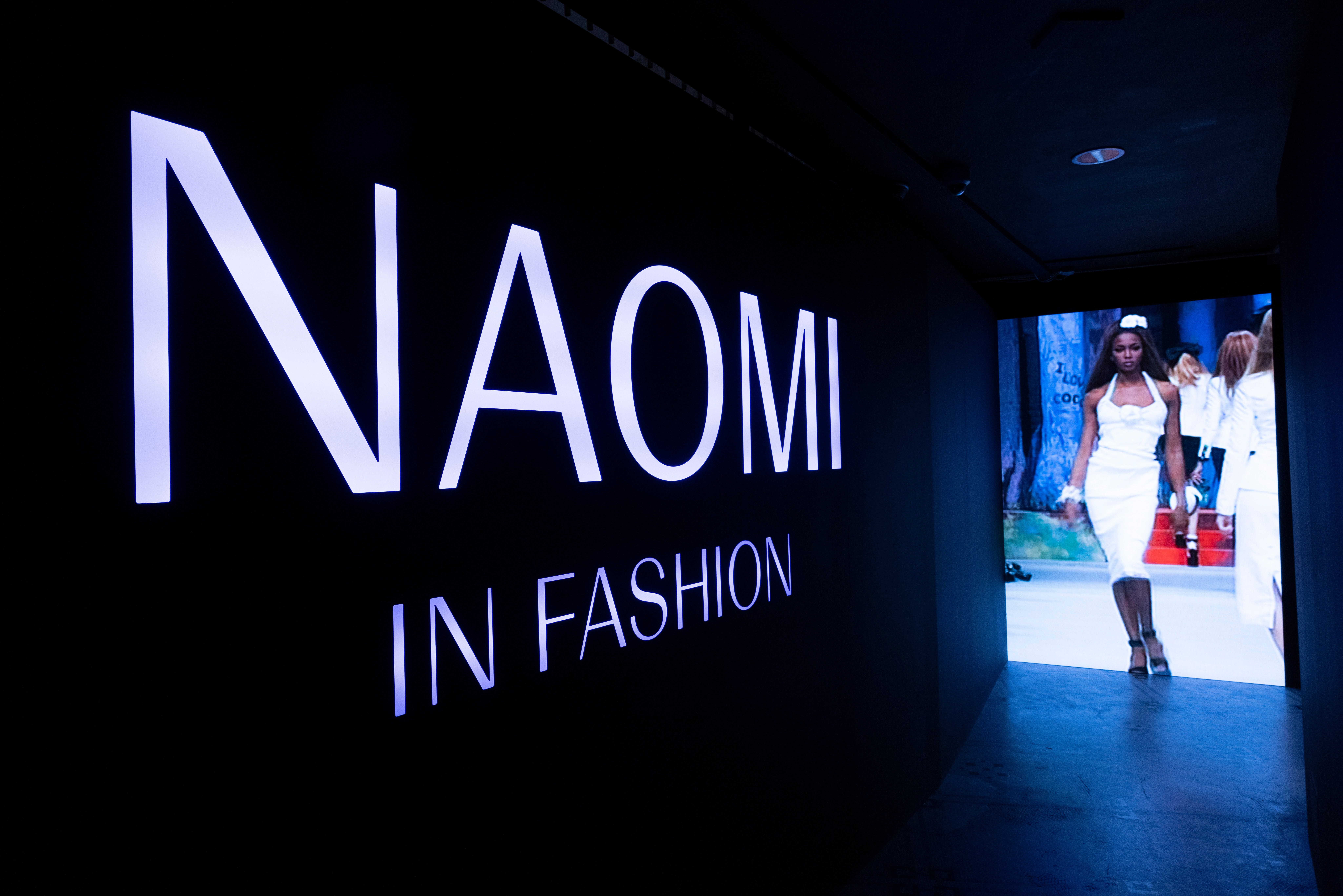 The entrance to ‘Naomi: In Fashion’