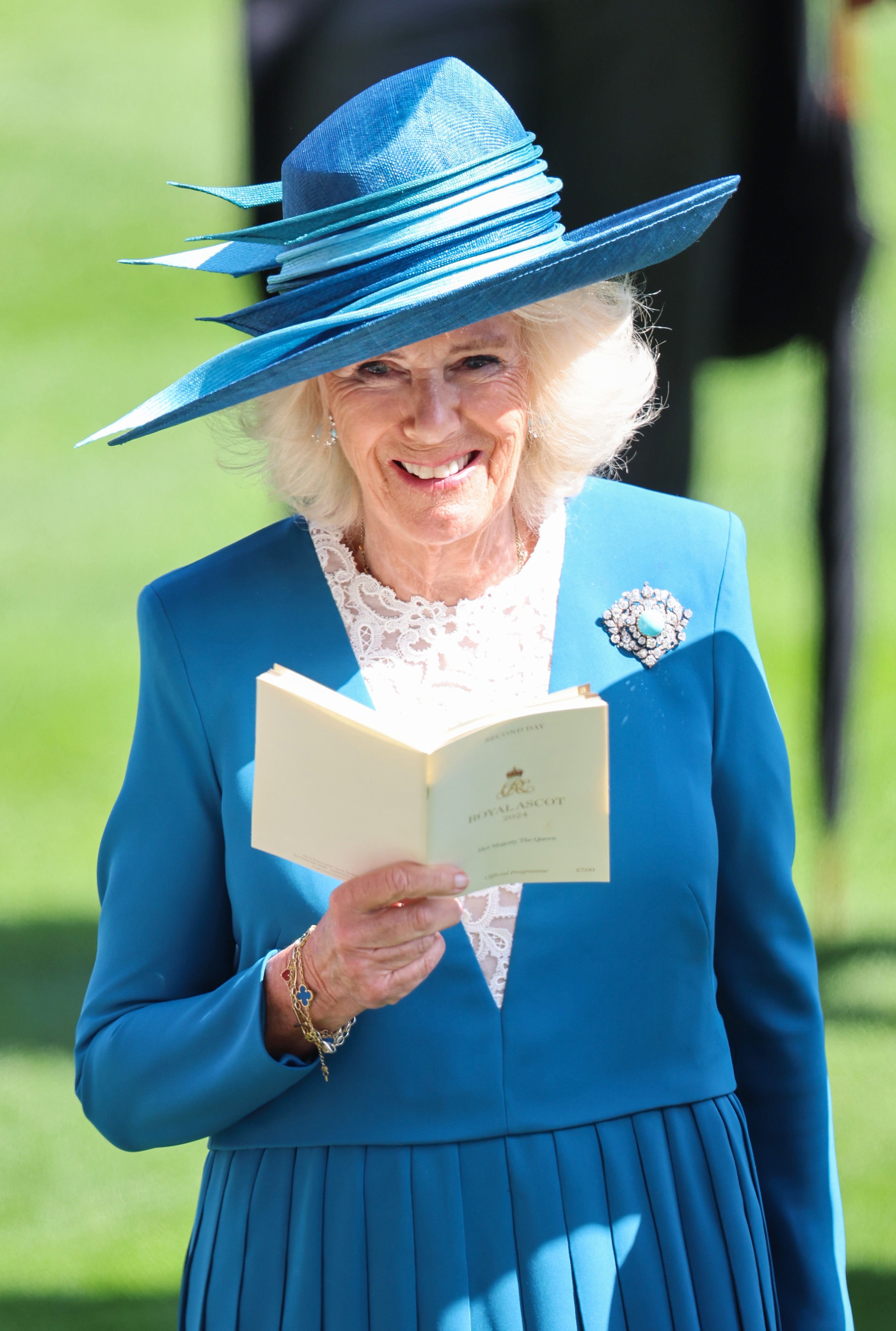 Queen Camilla was accompanied by other royals today, including Prince William.