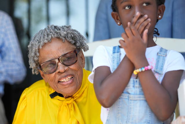 <p>Civil rights activist and ‘grandmother of Juneteenth’ Opal Lee moves into her new home in Texas on the same lot where a racist mob burned it down 85 years ago. </p>