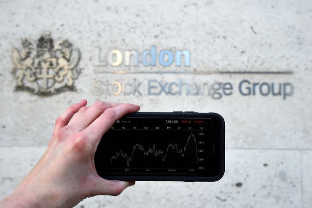 The FTSE 100 gained on Wednesday (Kirsty O’Conner/PA)