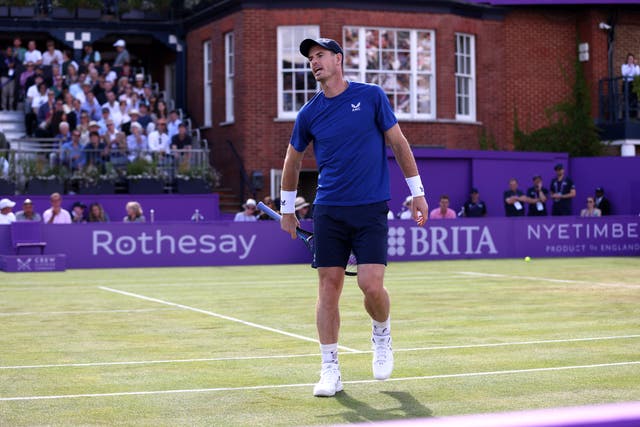 <p>Andy Murray retired from his second-round match at Queen’s Club on Wednesday  </p>