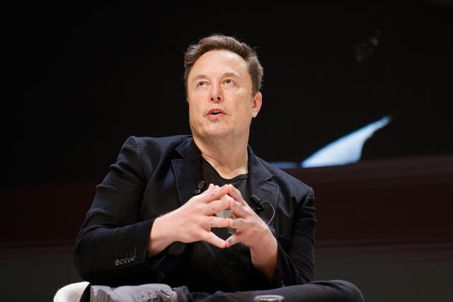 <p>Chief Technology Officer of X Elon Musk speaks onstage during the “Exploring the New Frontiers of Innovation: Mark Read in Conversation with Elon Musk” session at the Lumiere Theatre during the Cannes Lions International Festival Of Creativity 2024 - Day Three on June 19, 2024 in Cannes, France.</p>