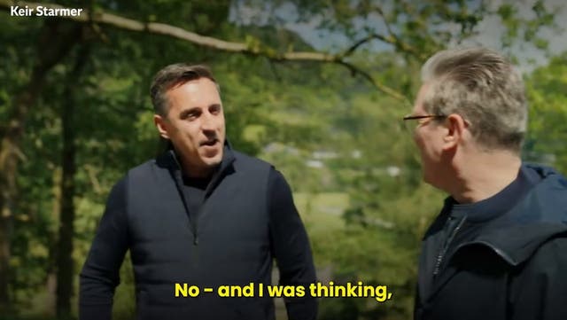 <p>Keir Starmer gets emotional as he talks about late parents to Gary Neville.</p>