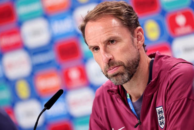 Gareth Southgate is not interested in what is going on outside England’s camp (PA)
