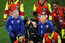 Kieran Tierney injury update after Scotland defender stretchered off Euro 2024 game