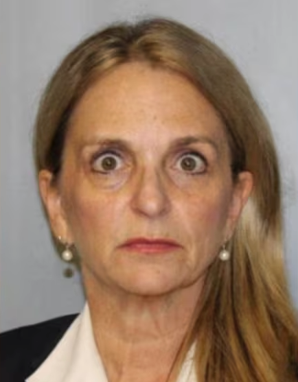 A mugshot of Stephanie Woodard, a Georgia prosecutor accused of spending thousands of dollars in government money on personal expenses, who was indicted on Tuesday, June 18, 2024.