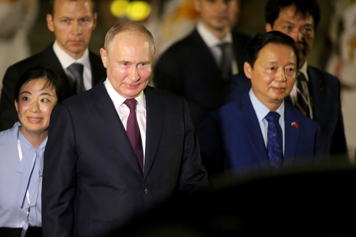 Putin in Vietnam, seeking to strengthen ties in Southeast Asia while Russia's isolation deepens