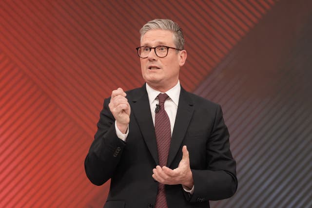 Labour Party leader Sir Keir Starmer during a previous appearance on a Sky News election event (Stefan Rousseau/PA)