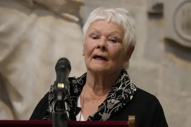 Dame Judi Dench (Kirsty Wigglesworth/PA)