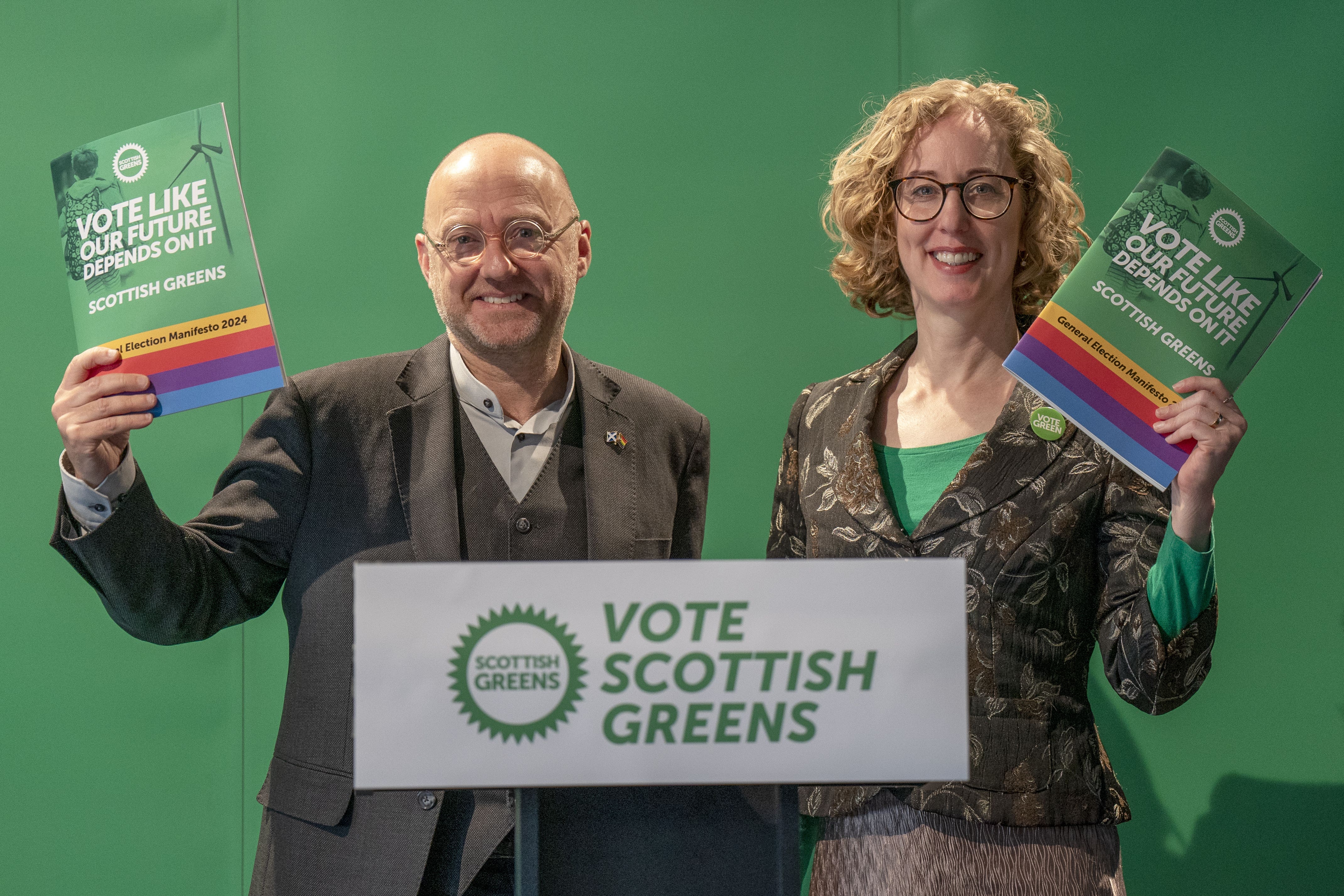 The Scottish Greens launched their manifesto on Thursday (Jane Barlow/PA)