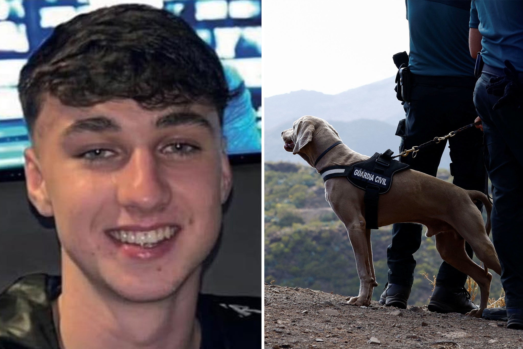 Jay Slater, 19, who went missing during a holiday in Tenerife