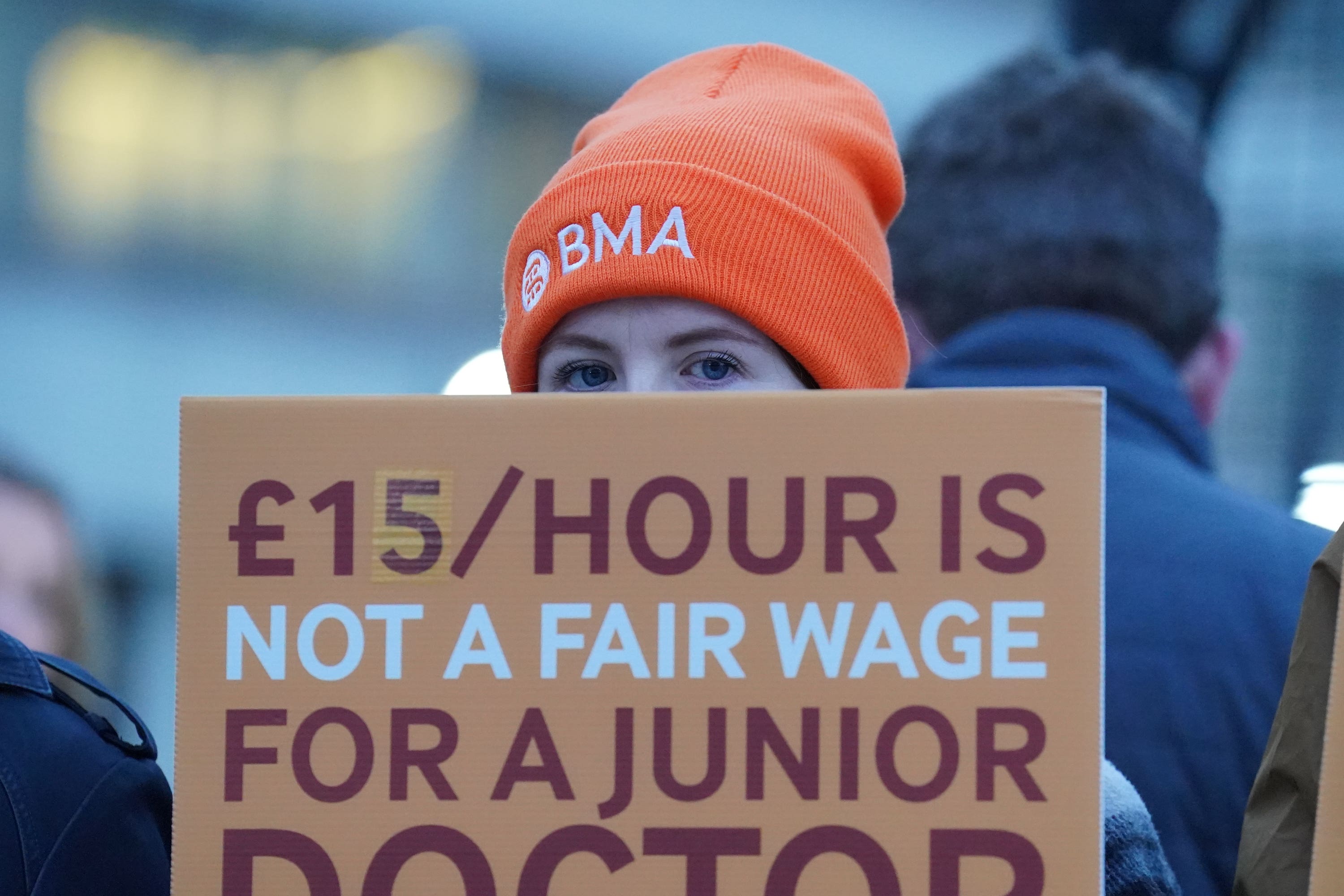 Junior doctors in England are set to walk out for five days from June 27 (PA)