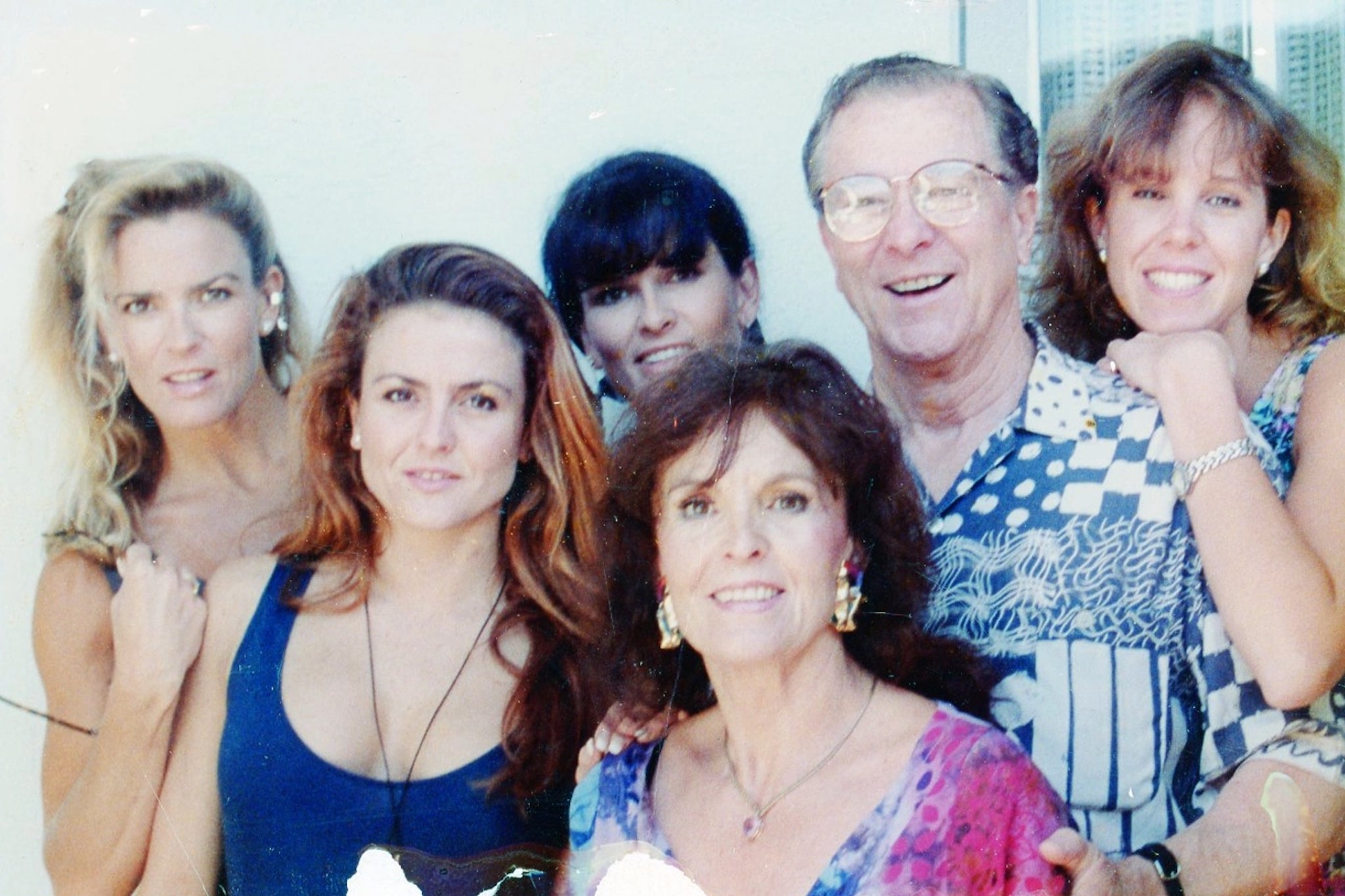 Nicole (left) pictured with her family