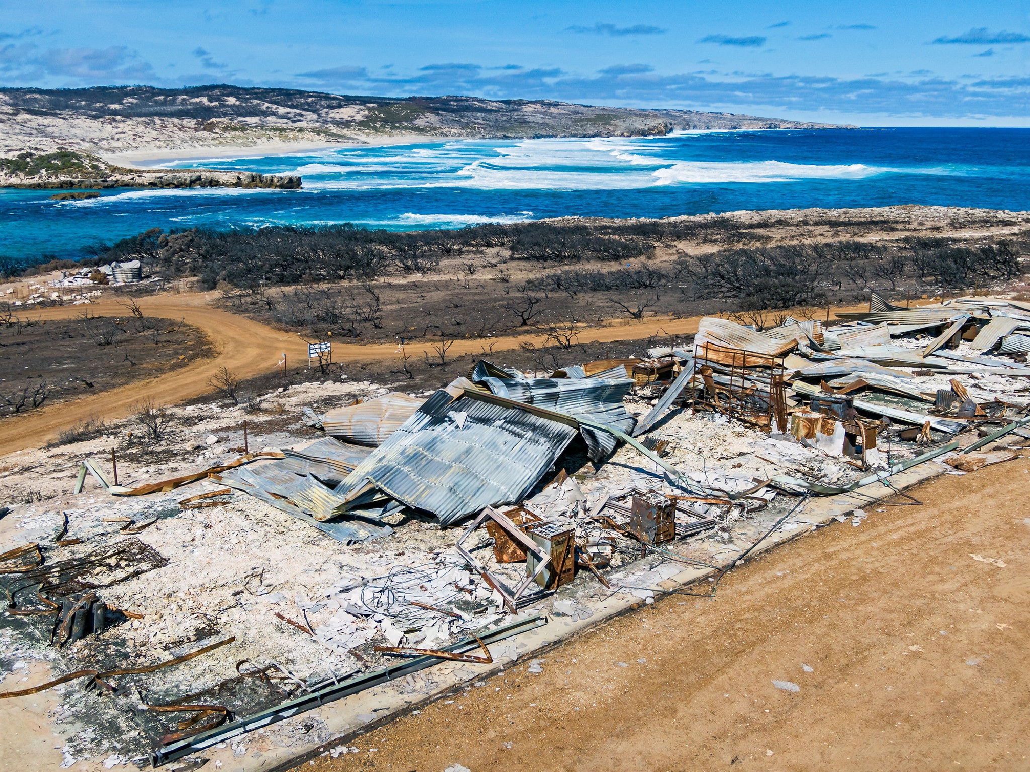 A Ilha Kangaroo foi completamente devastada por incêndios florestais há quatro anos