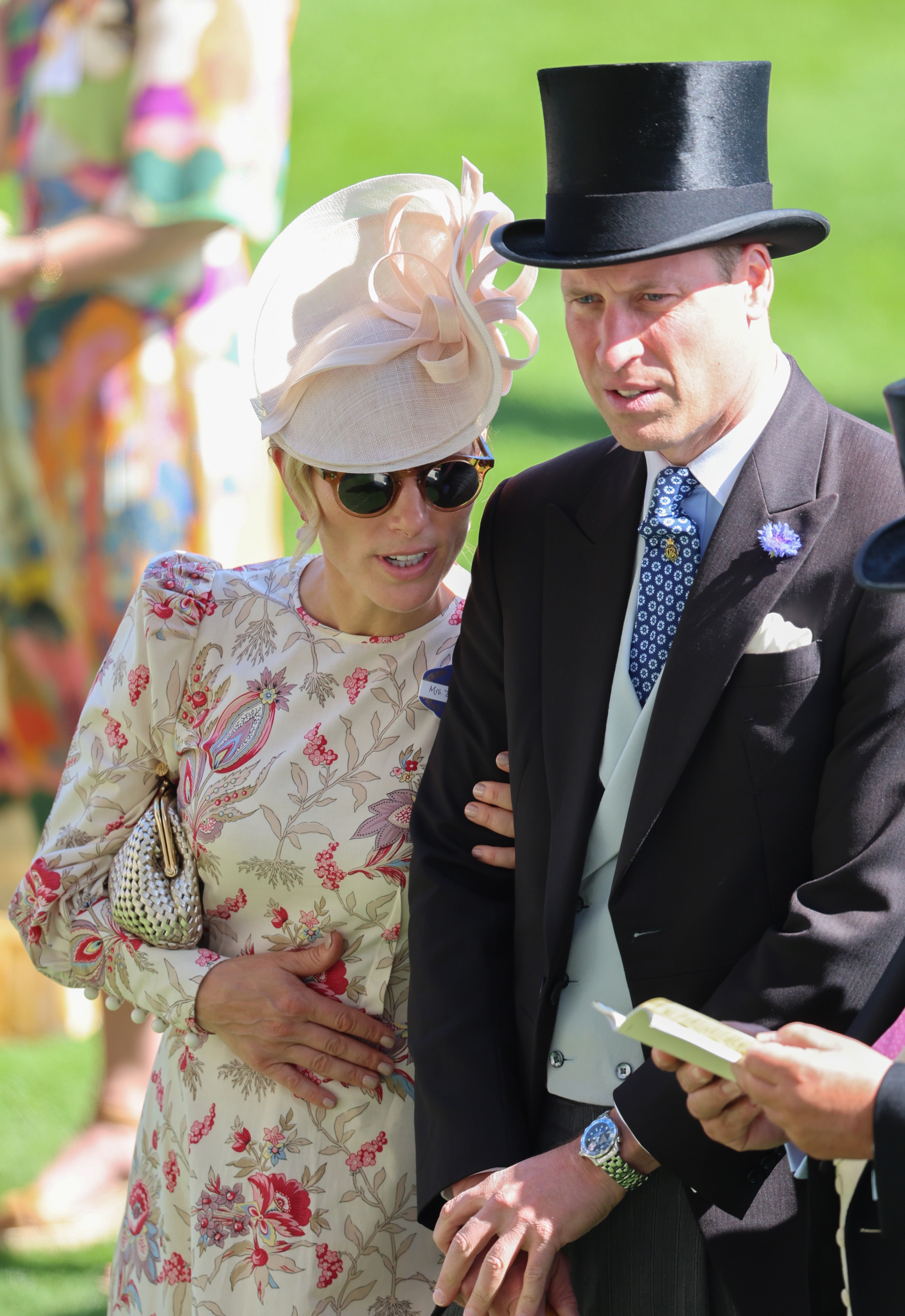 Zara Tindall appeared close to Prince William at day two of Royal Ascot.