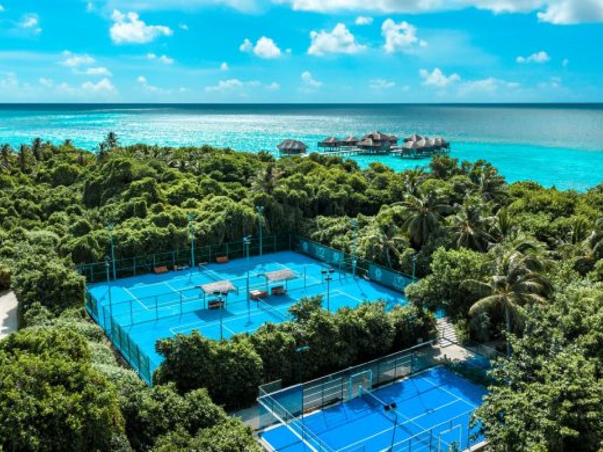 Play on a world-class surface in the Maldives
