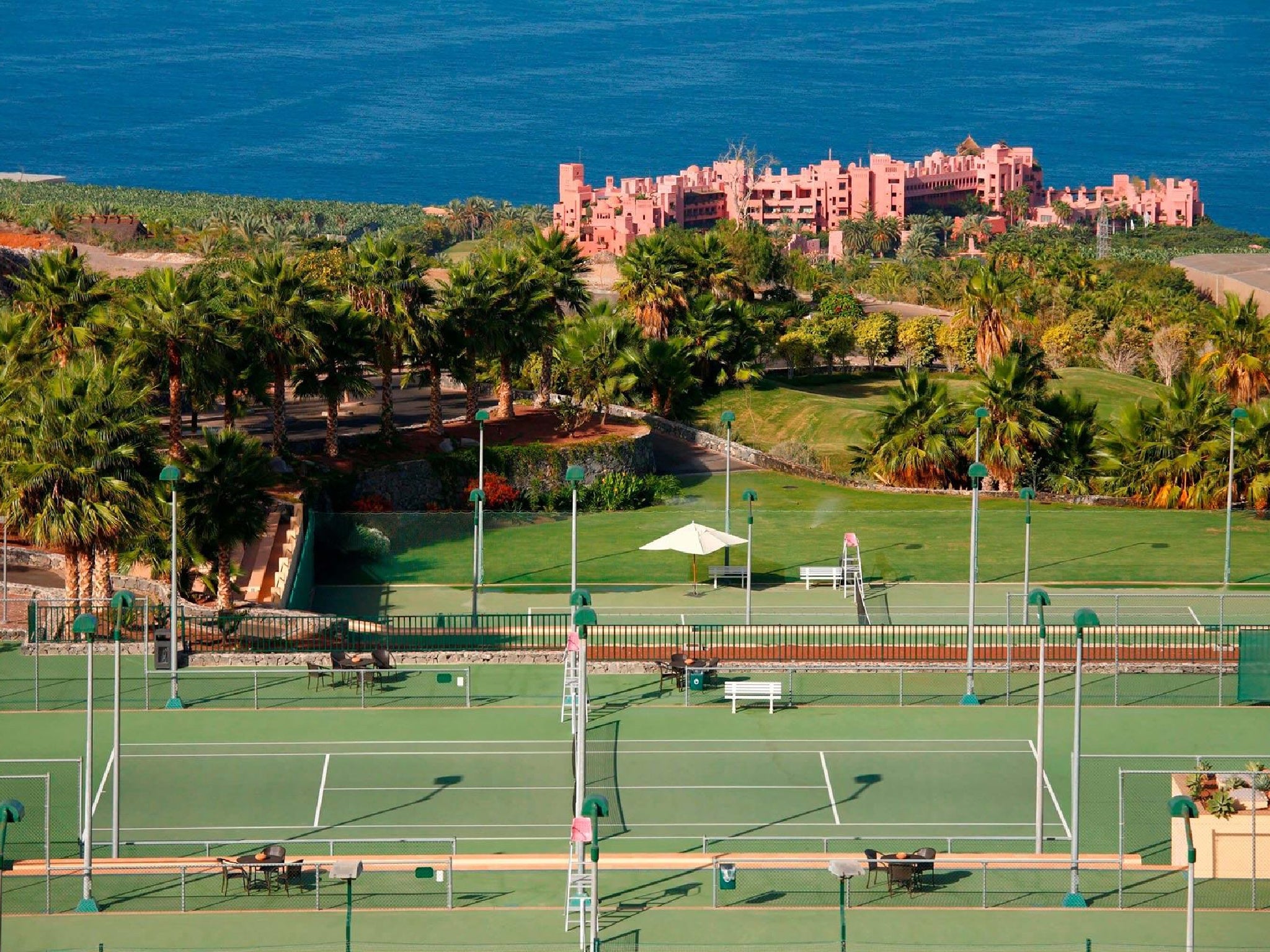 Seven all-surface courts and floodlights mean tennis can be enjoyed all year round