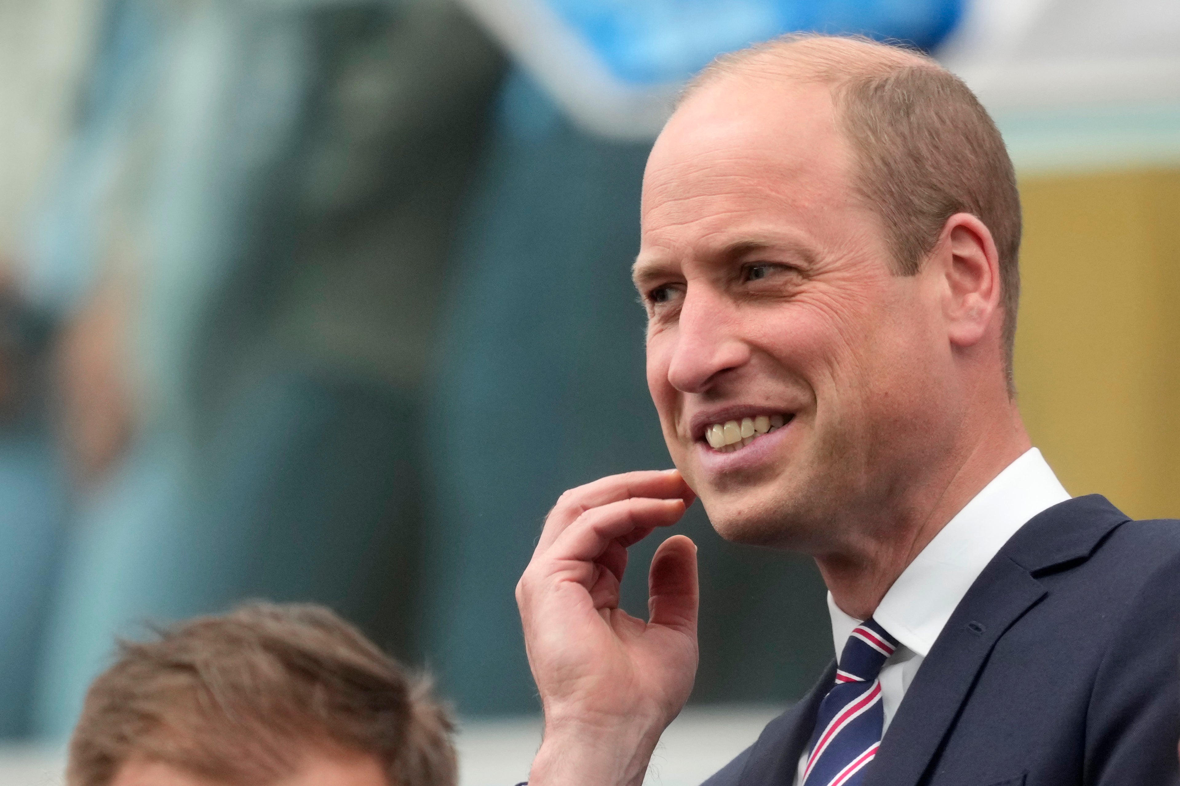 Prince William looked nervous at the Euros.