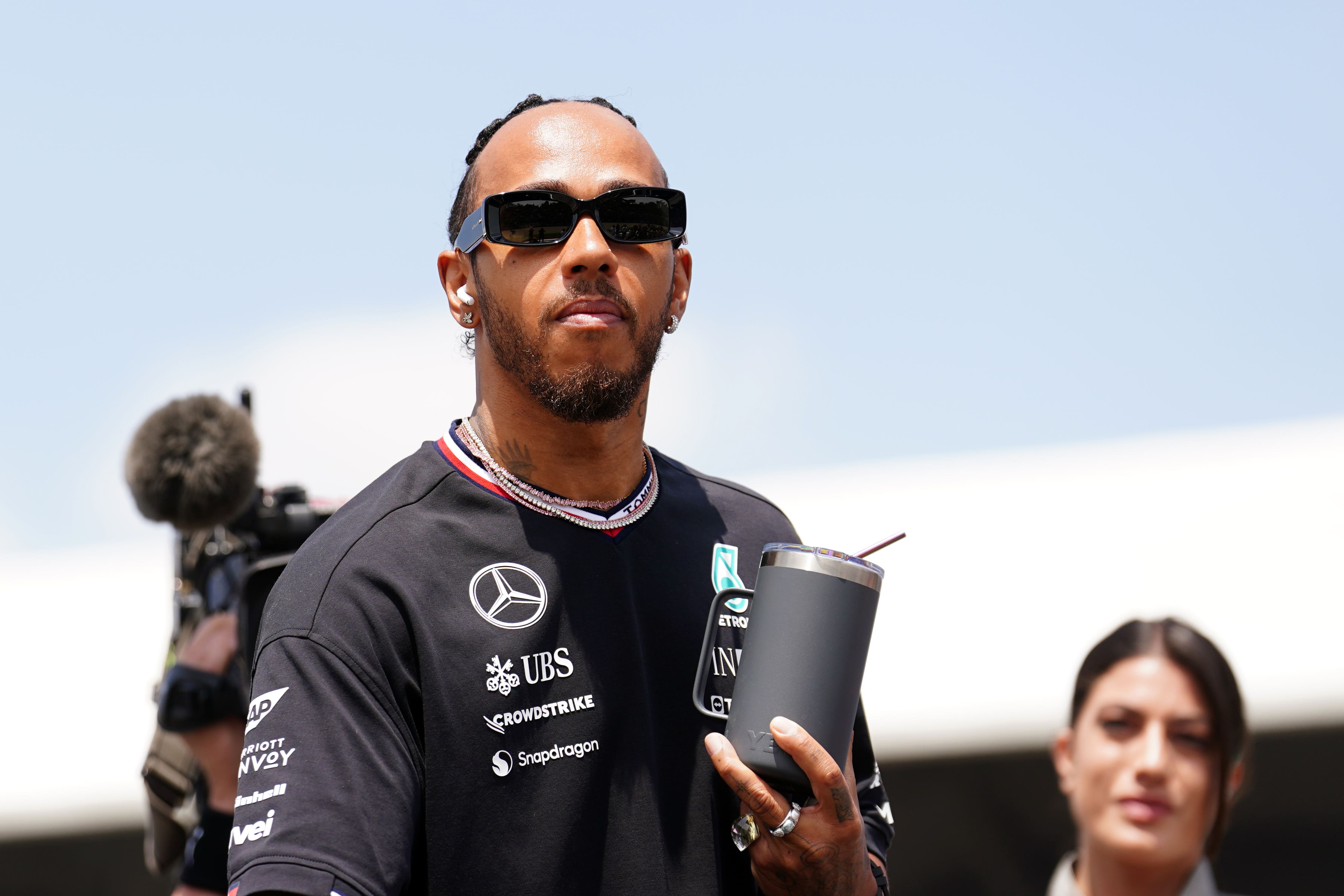 Lewis Hamilton called for ‘support not negativity’ in response to claims of sabotage at Mercedes (David Davies/PA)