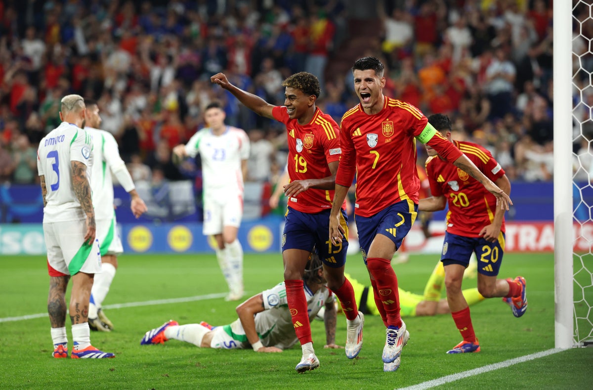 Spain vs Italy player ratings: Pedri and Nico Williams the stars as La Roja win Euro 2024 Group B
