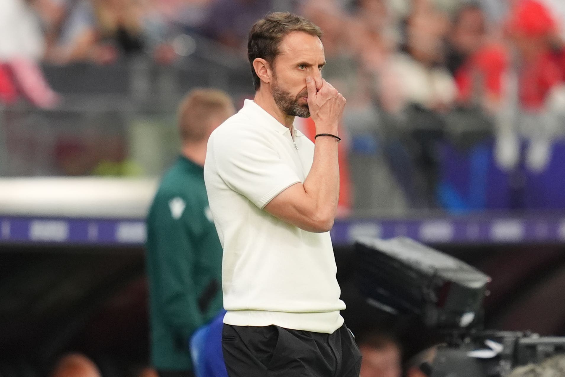 Gareth Southgate admits England are struggling to deal with the pressure at Euro 2024 (Adam Davy/PA)
